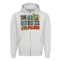 Dove Grey small business mama Zipper Hoodie - AdoDesignShop