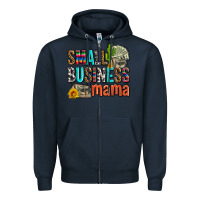 Navy small business mama Zipper Hoodie - AdoDesignShop