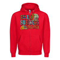 Red small business mama Zipper Hoodie - AdoDesignShop