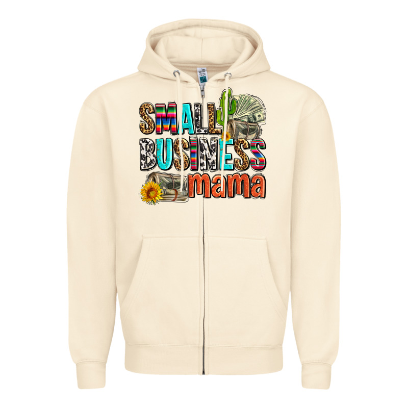Small Business Mama Zipper Hoodie by AdoDesignShop | Teevron