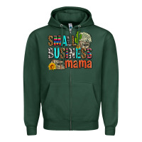 Sports Green small business mama Zipper Hoodie - AdoDesignShop