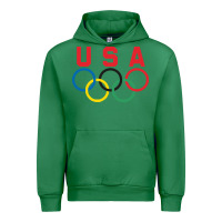 Emerald OLYMPIC RINGS Urban Hoodie - linhVisuals