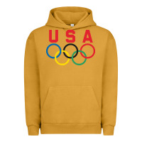 Pigment Peanut Butter OLYMPIC RINGS Urban Hoodie - linhVisuals