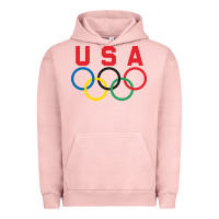 Pigment Salmon OLYMPIC RINGS Urban Hoodie - linhVisuals