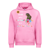Fuchsia Pink funny be a green cheek conure parrot bird mom mother sweatshirt Urban Hoodie - linhVisuals