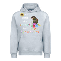 Heather Grey funny be a green cheek conure parrot bird mom mother sweatshirt Urban Hoodie - linhVisuals