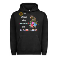 Pigment Black funny be a green cheek conure parrot bird mom mother sweatshirt Urban Hoodie - linhVisuals