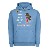 Pigment Pebble Blue funny be a green cheek conure parrot bird mom mother sweatshirt Urban Hoodie - linhVisuals