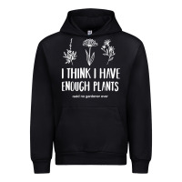 Black i think i have enough plants Urban Hoodie - linhVisuals