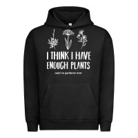 Pigment Black i think i have enough plants Urban Hoodie - linhVisuals