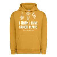 Pigment Peanut Butter i think i have enough plants Urban Hoodie - linhVisuals