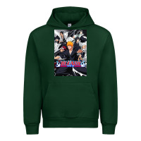 Forest Green Bleachs Anime Urban Hoodie - linhVisuals