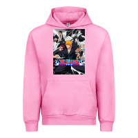 Fuchsia Pink Bleachs Anime Urban Hoodie - linhVisuals