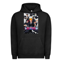 Pigment Black Bleachs Anime Urban Hoodie - linhVisuals