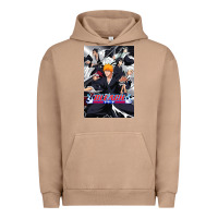Pigment Burro Bleachs Anime Urban Hoodie - linhVisuals