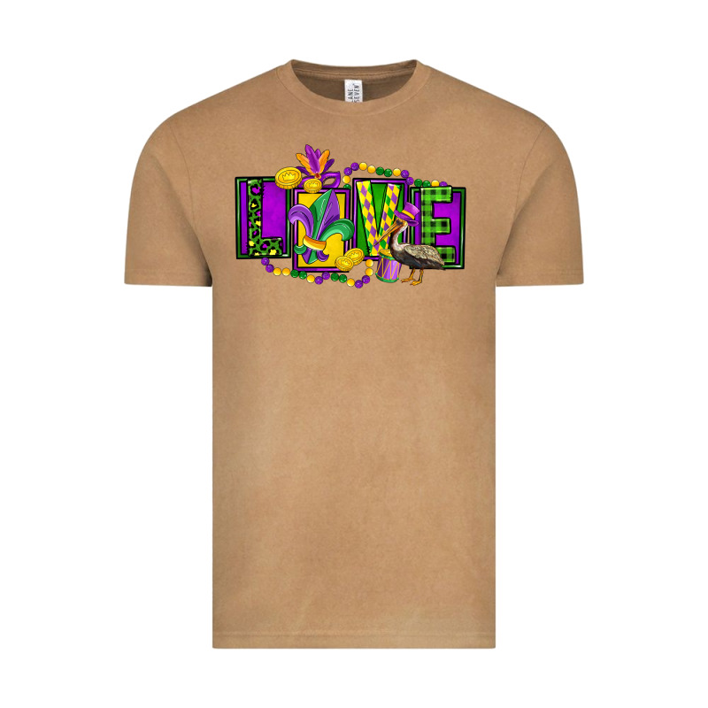 Mardi Gras Love Vintage Tee by FaDigitalArtStudio | Teevron