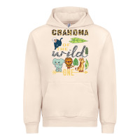 Sandshell grandma of the wild one zoo mother birthday safari jungle long sleeve Urban Hoodie - linhVisuals