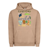 Pigment Burro grandma of the wild one zoo mother birthday safari jungle long sleeve Urban Hoodie - linhVisuals