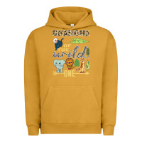 Pigment Peanut Butter grandma of the wild one zoo mother birthday safari jungle long sleeve Urban Hoodie - linhVisuals