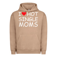 Pigment Burro i love hot single moms tee red heart hot mother milf mommy t shirt Urban Hoodie - linhVisuals