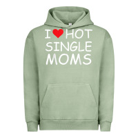 Pigment Oil Green i love hot single moms tee red heart hot mother milf mommy t shirt Urban Hoodie - linhVisuals