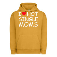 Pigment Peanut Butter i love hot single moms tee red heart hot mother milf mommy t shirt Urban Hoodie - linhVisuals