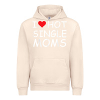 Sandshell i love hot single moms tee red heart hot mother milf mommy t shirt Urban Hoodie - linhVisuals