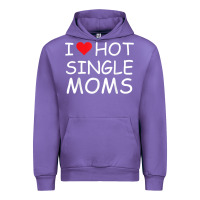 Tulip i love hot single moms tee red heart hot mother milf mommy t shirt Urban Hoodie - linhVisuals