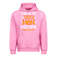 Fuchsia Pink halloween mom shirts funny this is my tired mom costume t shirt Urban Hoodie - linhVisuals