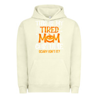 Pigment Pistachio halloween mom shirts funny this is my tired mom costume t shirt Urban Hoodie - linhVisuals