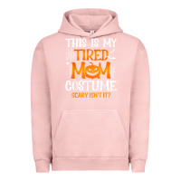 Pigment Salmon halloween mom shirts funny this is my tired mom costume t shirt Urban Hoodie - linhVisuals