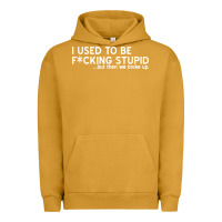 Pigment Peanut Butter i used to be f cking stupid Urban Hoodie - linhVisuals