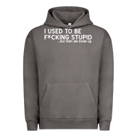 Pigment Tornado i used to be f cking stupid Urban Hoodie - linhVisuals