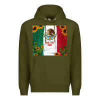 Army Green preview cactus sunflower mexican flag Premium Hoodie - Jasminsmagicworld