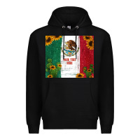 Black preview cactus sunflower mexican flag Premium Hoodie - Jasminsmagicworld