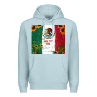 Blue Mist preview cactus sunflower mexican flag Premium Hoodie - Jasminsmagicworld