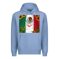 Colony Blue preview cactus sunflower mexican flag Premium Hoodie - Jasminsmagicworld