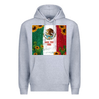 Heather Grey preview cactus sunflower mexican flag Premium Hoodie - Jasminsmagicworld