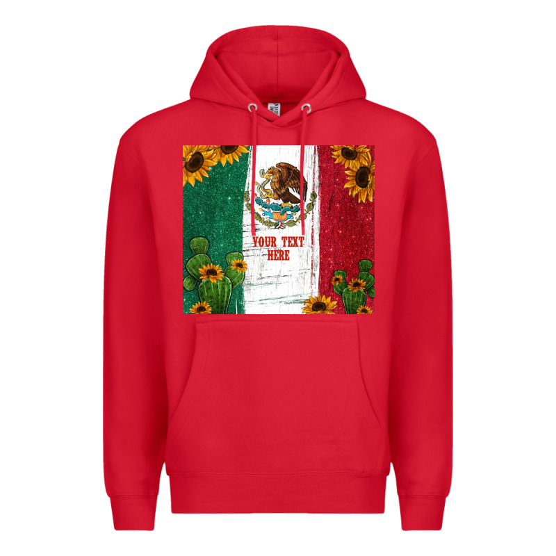 Preview Cactus Sunflower Mexican Flag Premium Hoodie by Jasminsmagicworld | Teevron