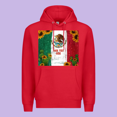 Preview Cactus Sunflower Mexican Flag Premium Hoodie Designed By Jasminsmagicworld