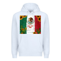 White preview cactus sunflower mexican flag Premium Hoodie - Jasminsmagicworld