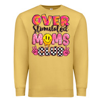 Antique Gold over stimulated moms club Premium Sweatshirt - JahusDesignShop