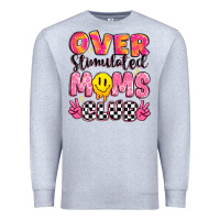 Heather Grey over stimulated moms club Premium Sweatshirt - JahusDesignShop