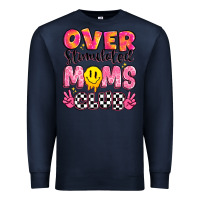 Navy over stimulated moms club Premium Sweatshirt - JahusDesignShop