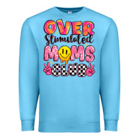Ocean Blue over stimulated moms club Premium Sweatshirt - JahusDesignShop