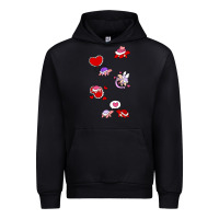 Black valentines day turtles Urban Hoodie - linhVisuals