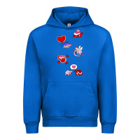 Cobalt valentines day turtles Urban Hoodie - linhVisuals