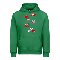 Emerald valentines day turtles Urban Hoodie - linhVisuals