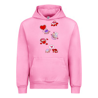 Fuchsia Pink valentines day turtles Urban Hoodie - linhVisuals