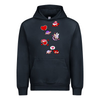 Navy valentines day turtles Urban Hoodie - linhVisuals